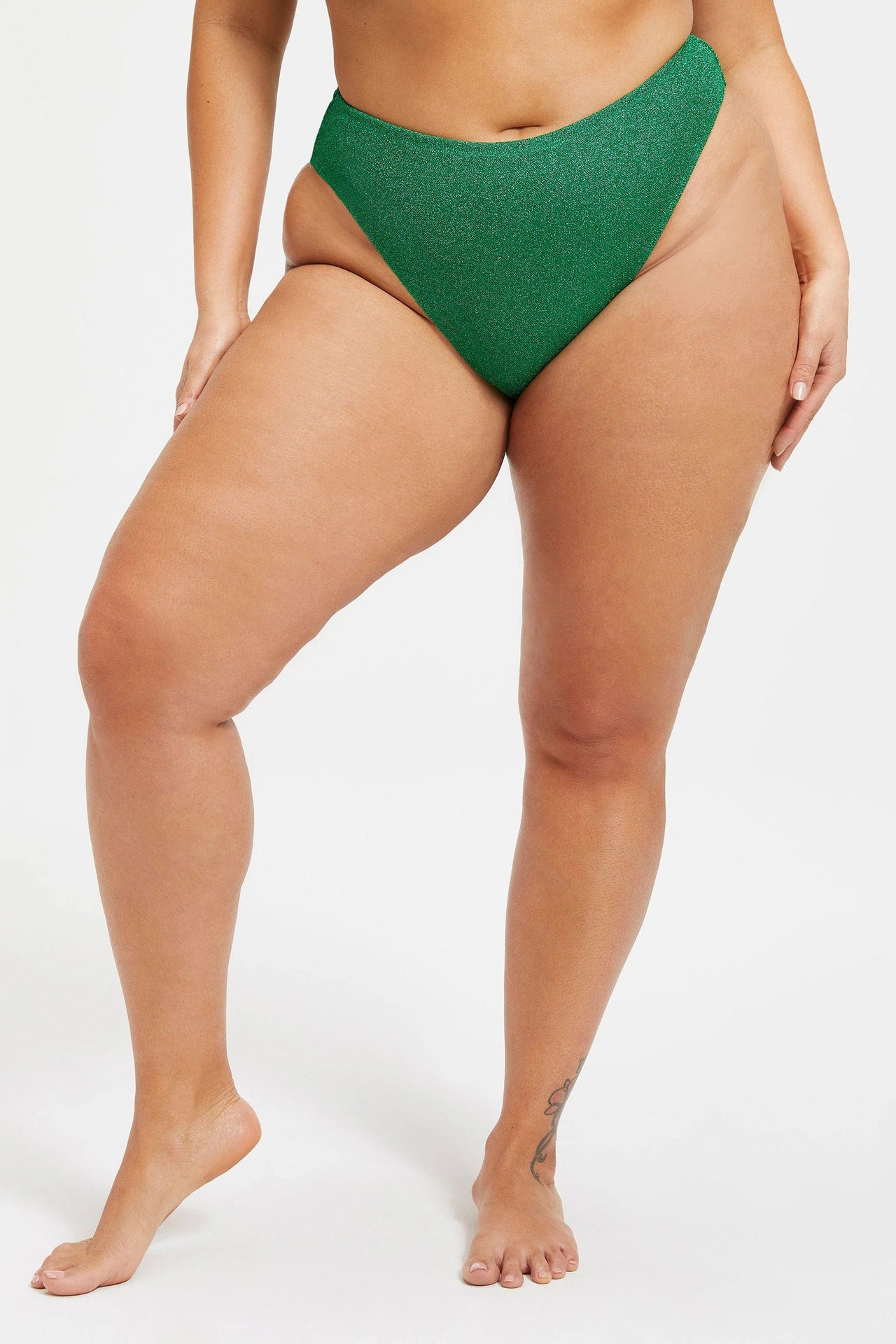 Sparkle Better Bikini Bottoms Summer Green, Swim by Good American | LIT Boutique