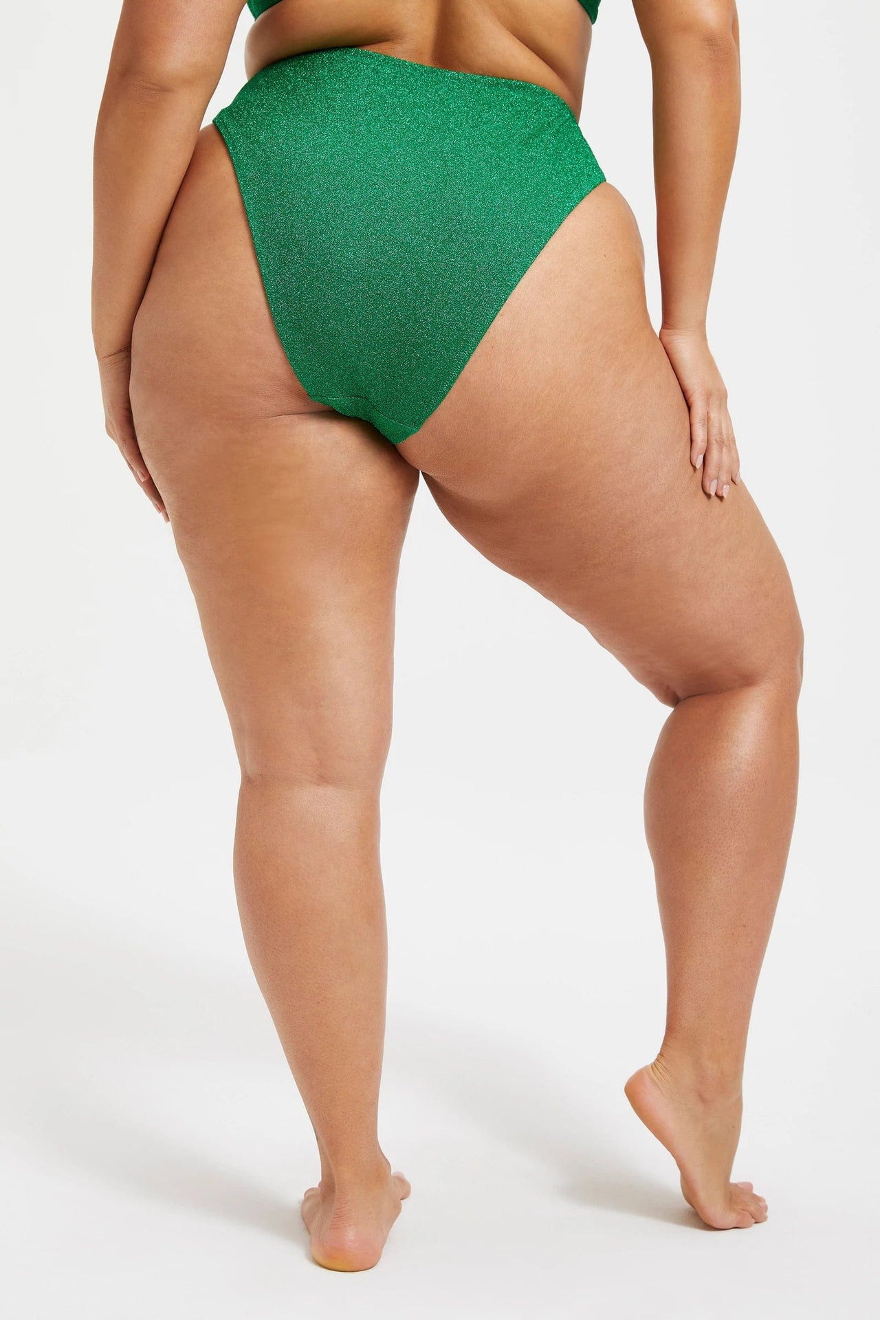 Sparkle Better Bikini Bottoms Summer Green, Swim by Good American | LIT Boutique