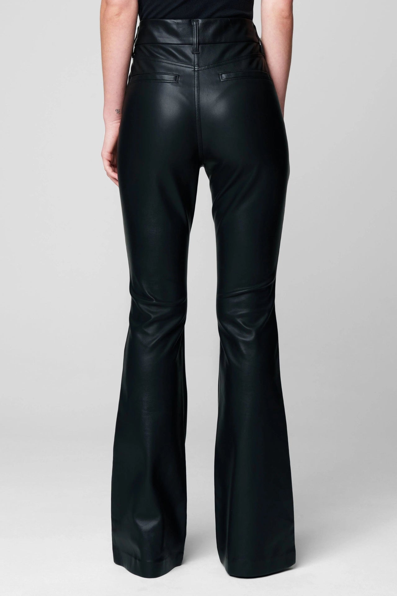 Stand Out Vegan Leather Flares, Bottoms by Blank NYC | LIT Boutique