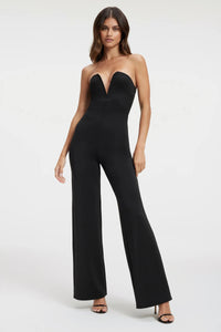 Thumbnail for Strapless V Scuba Jumpsuit Black, Dress by Good American | LIT Boutique