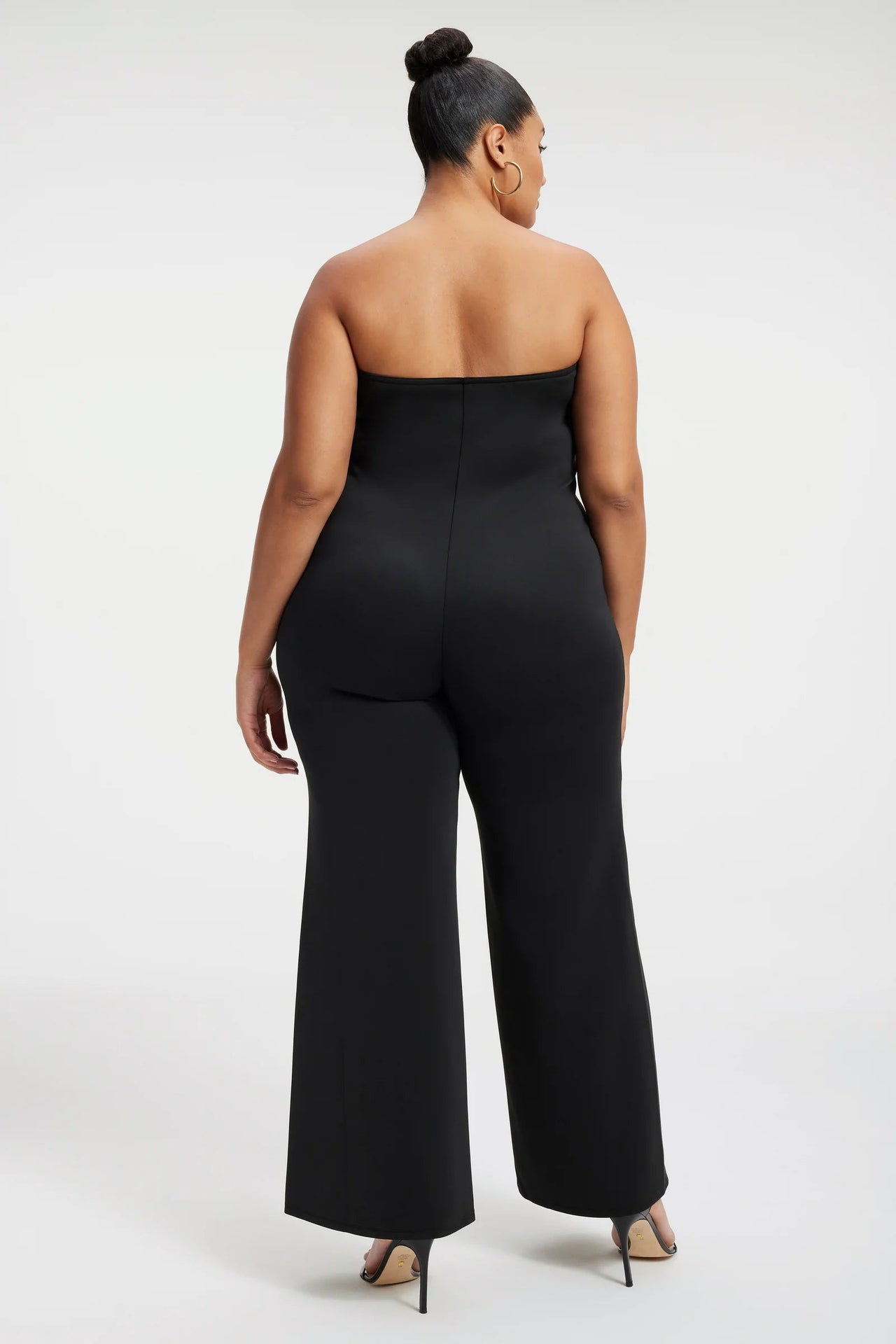 Strapless V Scuba Jumpsuit Black, Dress by Good American | LIT Boutique