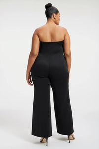 Thumbnail for Strapless V Scuba Jumpsuit Black, Dress by Good American | LIT Boutique