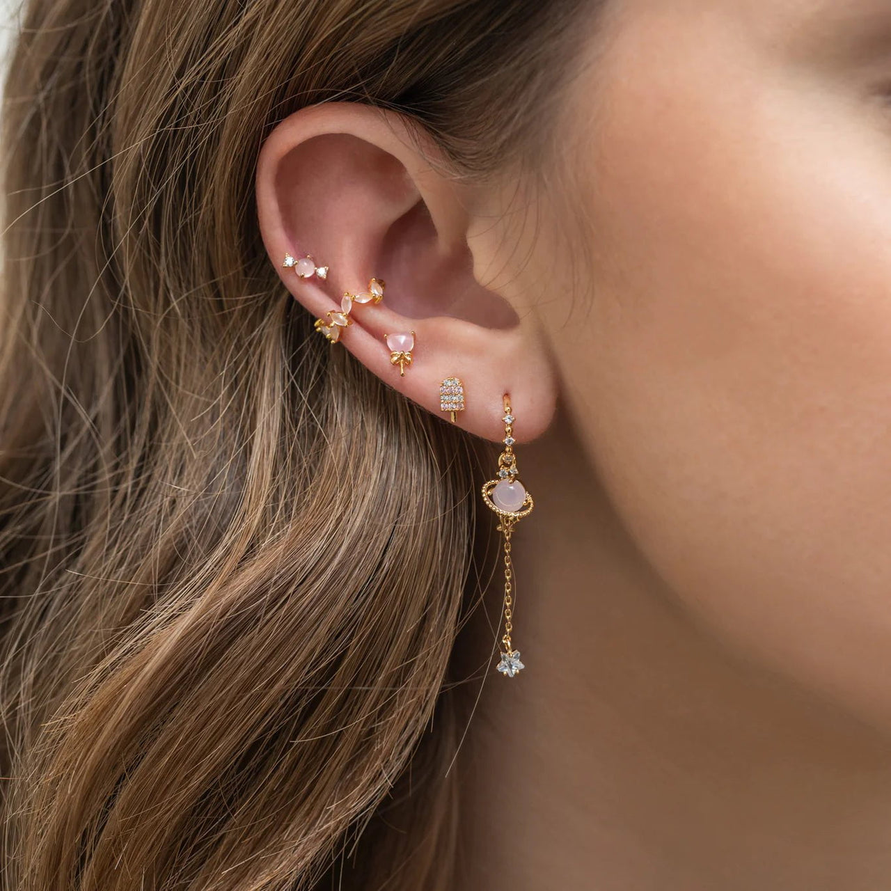 Sweet Tooth Gold Earring Set, Earrings by GirlsCrew | LIT Boutique