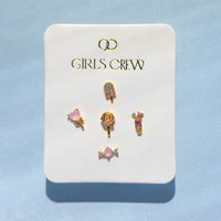 Thumbnail for Sweet Tooth Gold Earring Set, Earrings by GirlsCrew | LIT Boutique