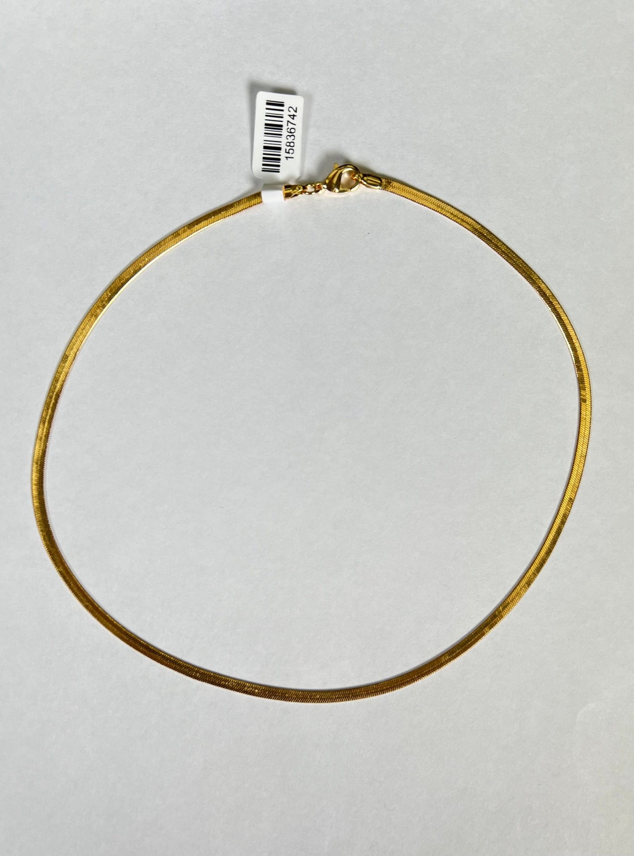 Taran Mini Herringbone Chain Necklace 18k Gold, Necklace by LX1204 | LIT Boutique