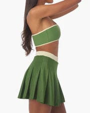 Tennis Skort Green Wheat, Skirts by We Wore What | LIT Boutique