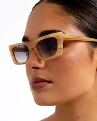 Thumbnail for The Crawford Sunglasses Sand Tort/Oat Fade, Sunglasses by BANBE Eyewear | LIT Boutique