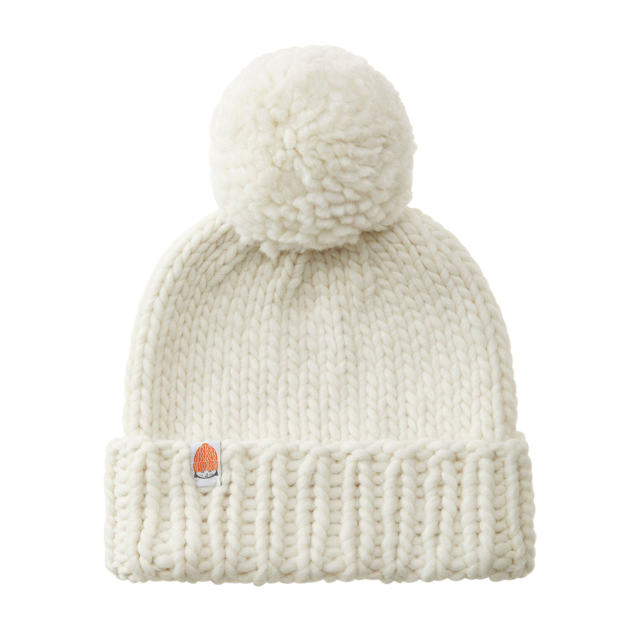 The Rutherford Beanie  White, Hat by Shit That I Knit | LIT Boutique