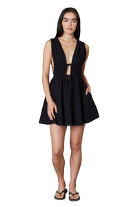 Thumbnail for Sardinia Black Mini Dress, Dress by NIA | LIT Boutique