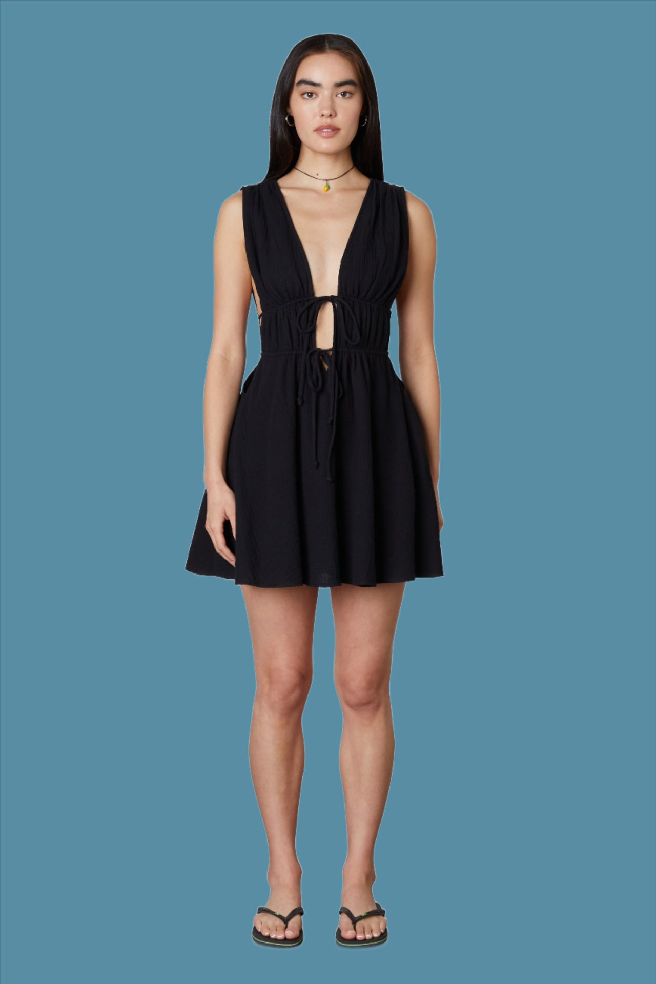 Sardinia Black Mini Dress, Dress by NIA | LIT Boutique
