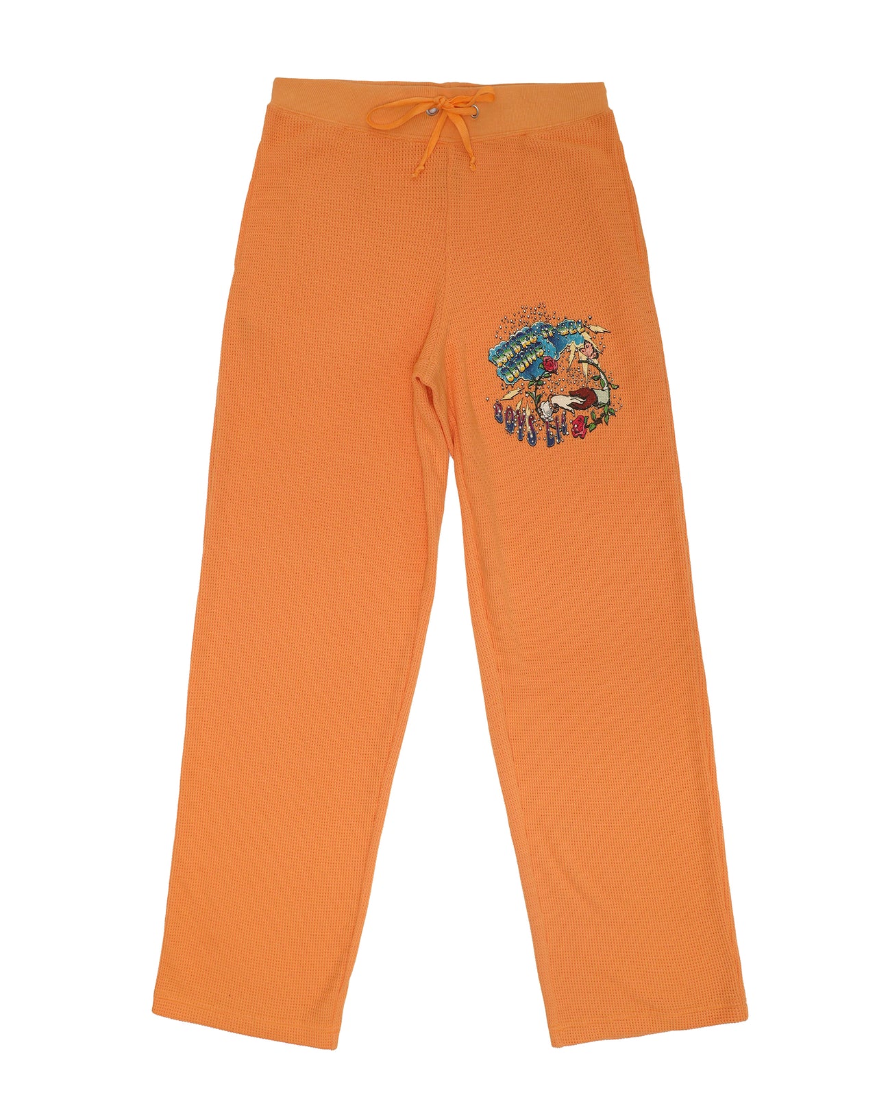 Where it Begins Thermal Pants Orange, Sweatpant Bottom by Boys Lie | LIT Boutique