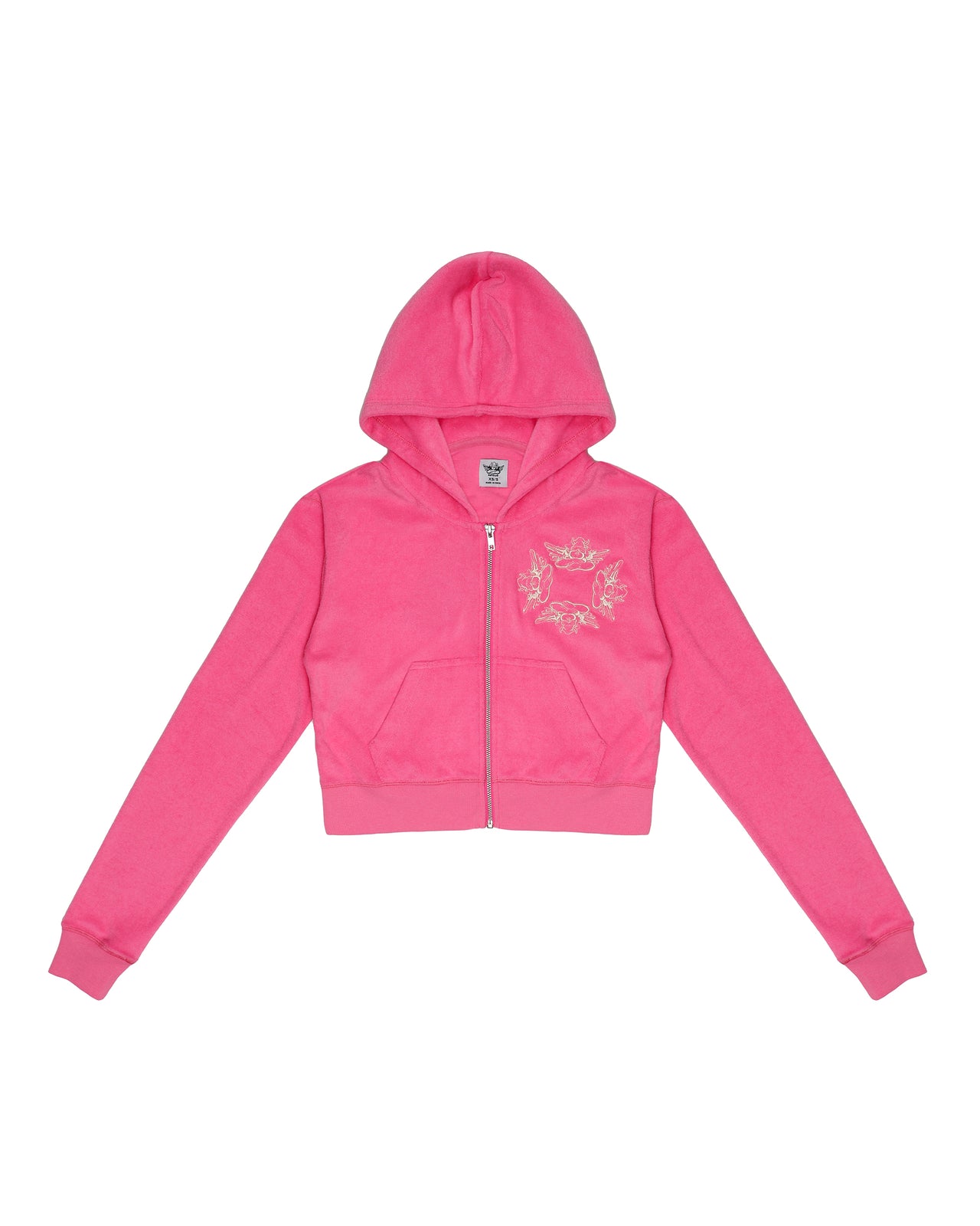 Pinky Promise Zip Up Terry Cloth Hoodie Pink, Tee Casuals by Boys Lie | LIT Boutique