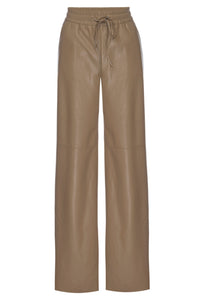 Thumbnail for Leather Wide Leg Pants Warm Carmel, Pant Bottom by Good American | LIT Boutique