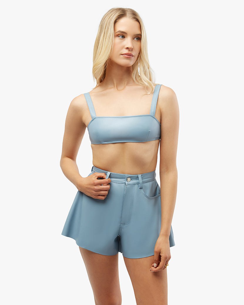 Vegan Bra Top Storm Blue, Bra Lounge by We Wore What | LIT Boutique