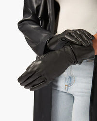 Thumbnail for Vegan Leather Gloves Black, Accessories by We Wore What | LIT Boutique