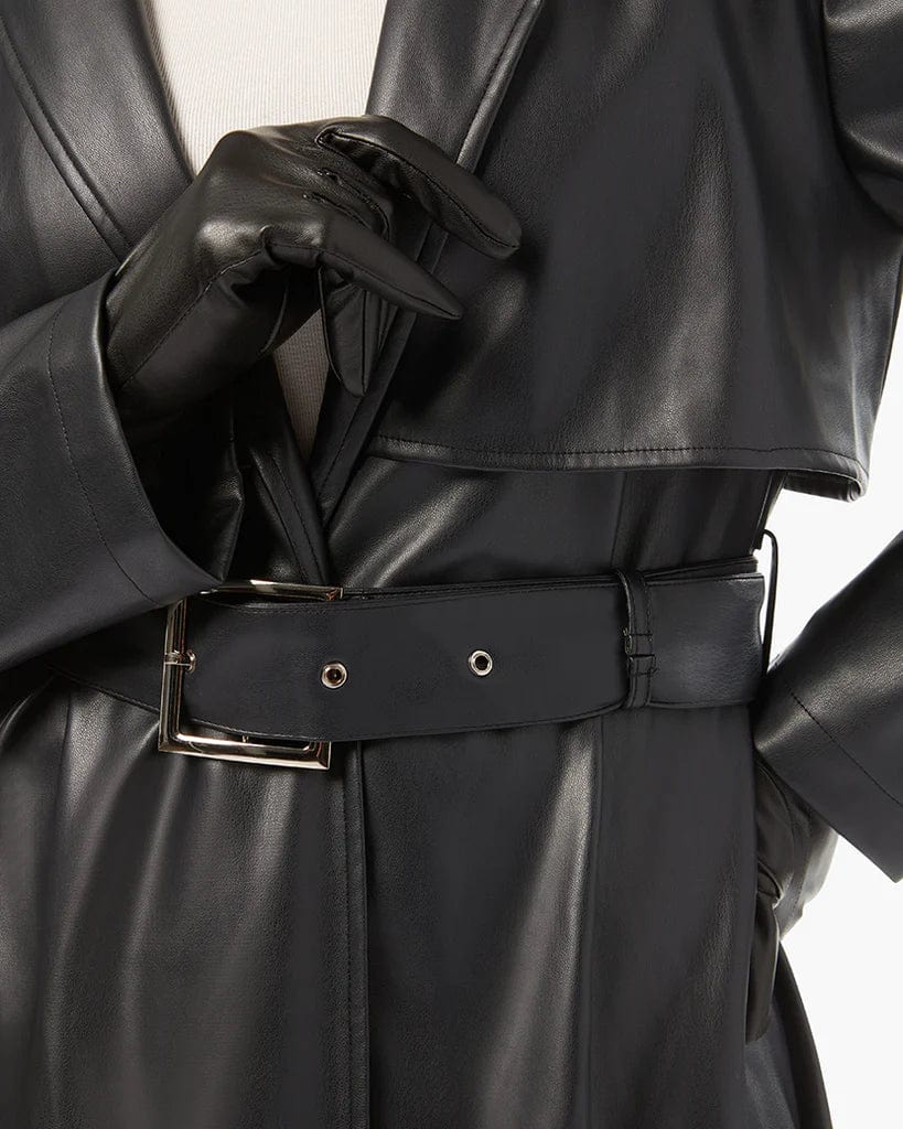 Vegan Leather Gloves Black, Accessories by We Wore What | LIT Boutique