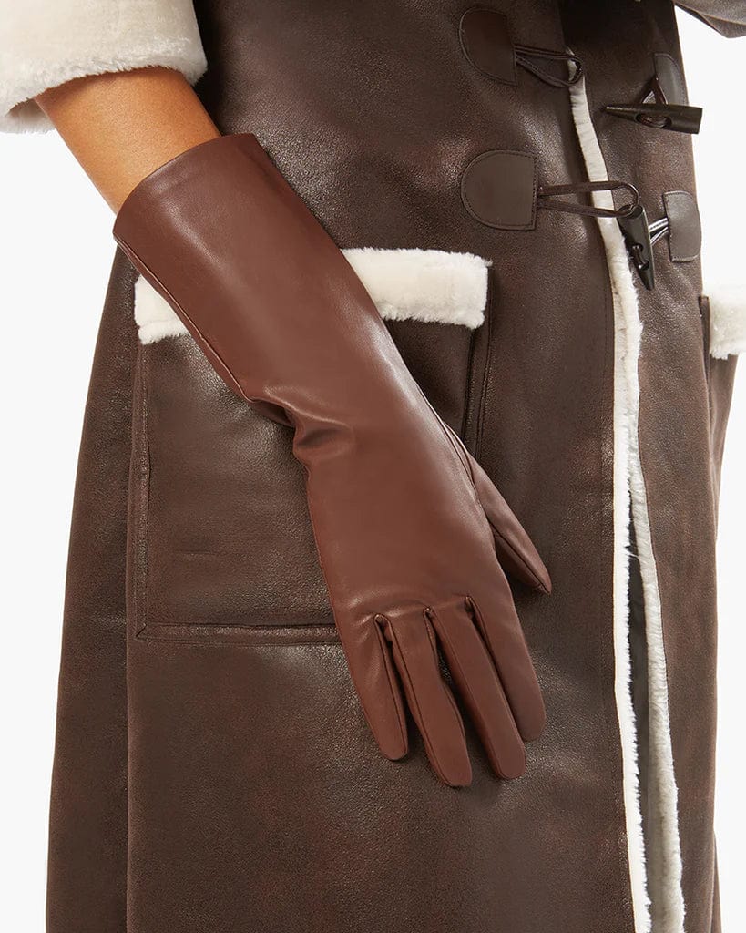 Vegan Leather Gloves Cacao, Accessories by We Wore What | LIT Boutique