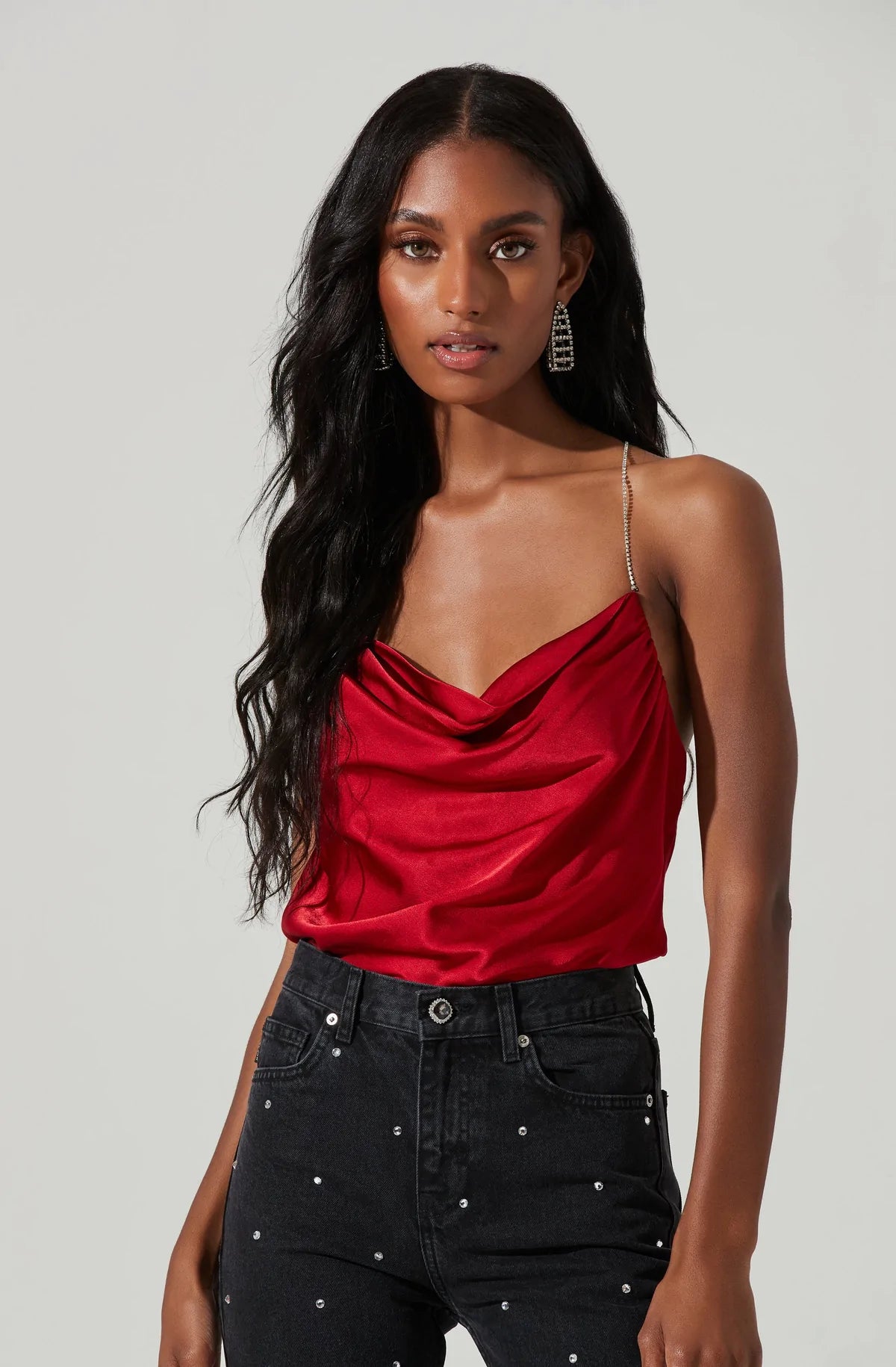 Vita Top Red, Tops Blouses by ASTR | LIT Boutique