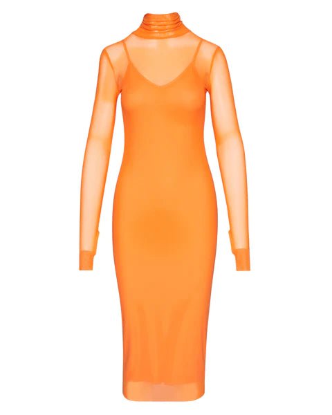 Vivienne Dress Bright Orange, Dress by Steve Madden | LIT Boutique