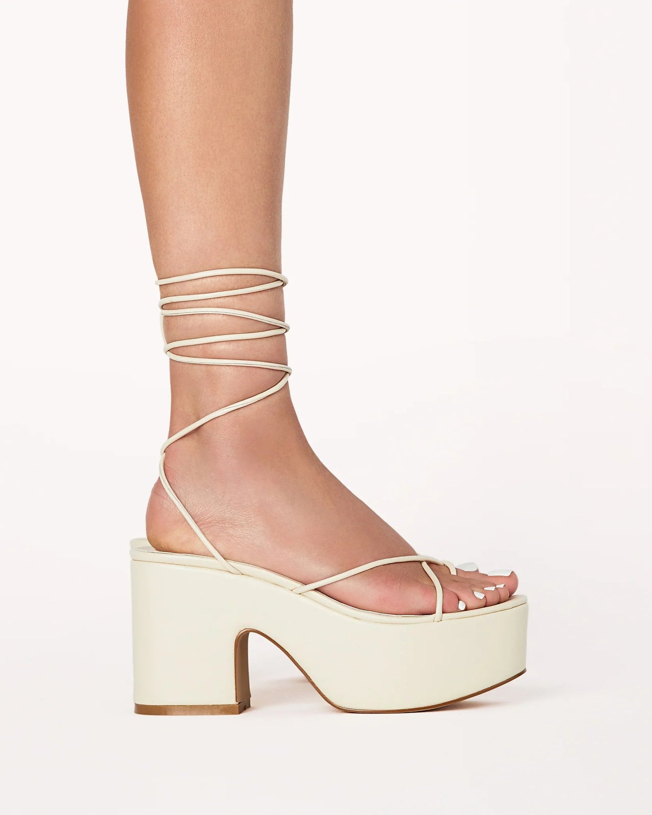 Walda Strappy Platform Sandal Bone