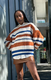 Thumbnail for Wilson Striped Sweater Cream Multi, Sweater by By Together | LIT Boutique