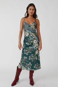 Thumbnail for Your Better Side Midi Slip Dress Rosemary Combo, Dress by Free People | LIT Boutique