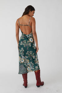 Thumbnail for Your Better Side Midi Slip Dress Rosemary Combo, Dress by Free People | LIT Boutique