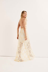 Thumbnail for Ysabelle Lace Maxi Dress Ivory/White, Dress by For Love & Lemons | LIT Boutique